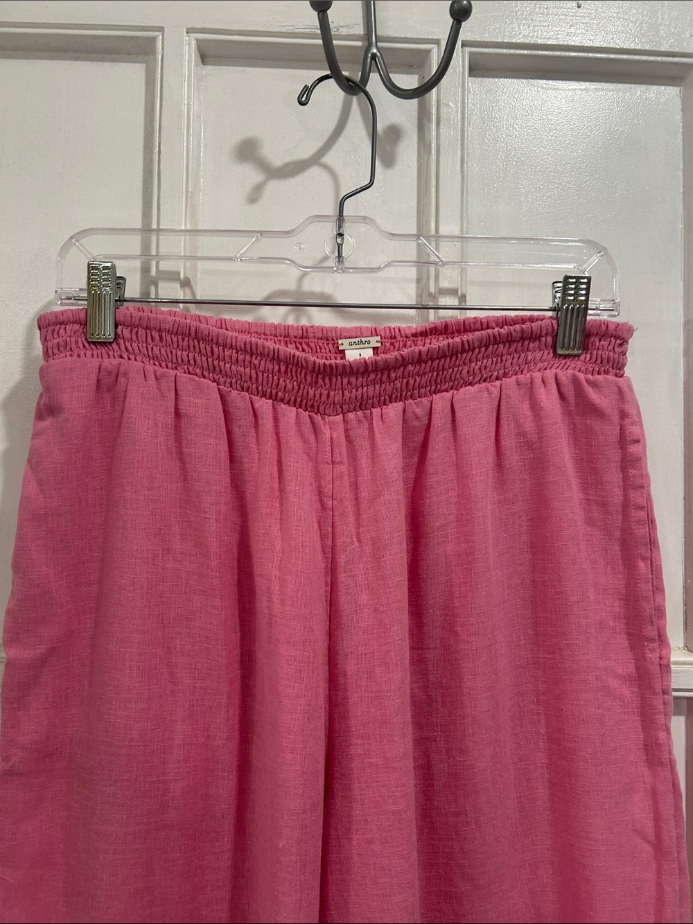 Anthropologie Pink Wide-Leg Pants - Picture 4 of 8